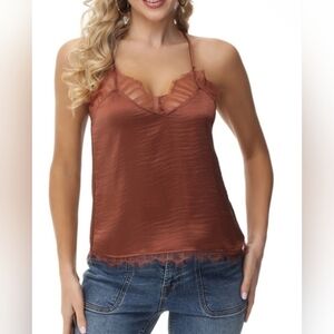 New Frye Lace Detail Cami Size Medium